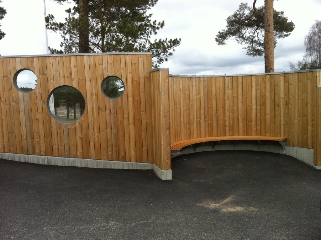 Montert støyvegger