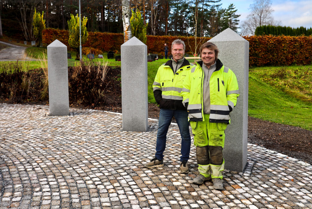 Arbeider på Kolbotn minnelund